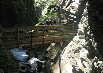 Die Gilfenklamm bei Sterzing in Südtirol